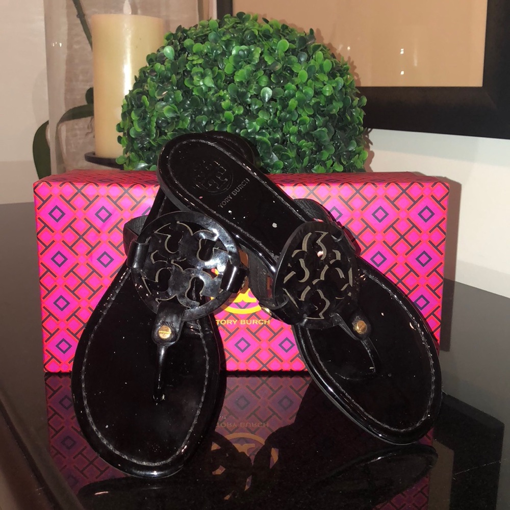 Tory Burch Black Miller Sandals